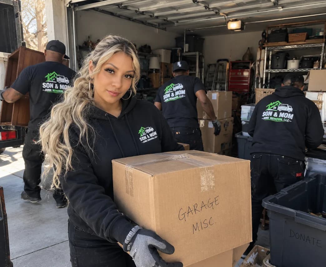 Son & Mom Junk Removal team