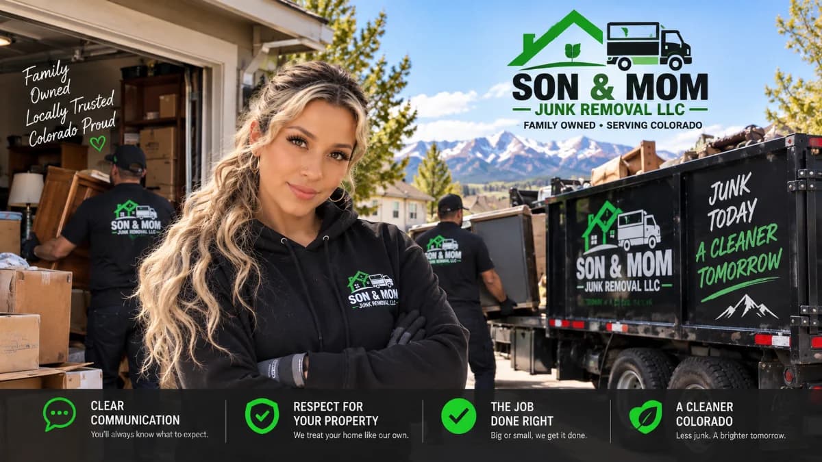 Son & Mom Junk Removal crew